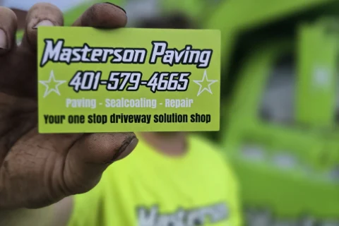david gaboury holding driveway business card