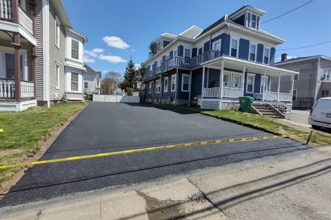 new parking lot driveway paving